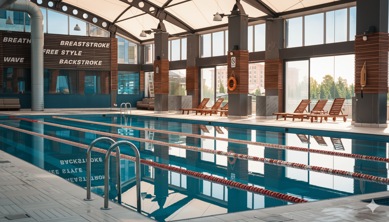 BE Health Universe yarı olimpik havuz alanı